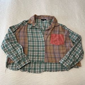 Moonpaper Cropped Flannel